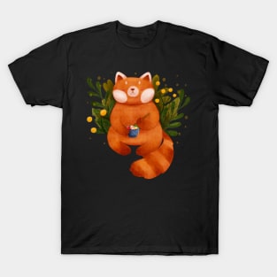 Red Panda Enjoying Ramen T-Shirt